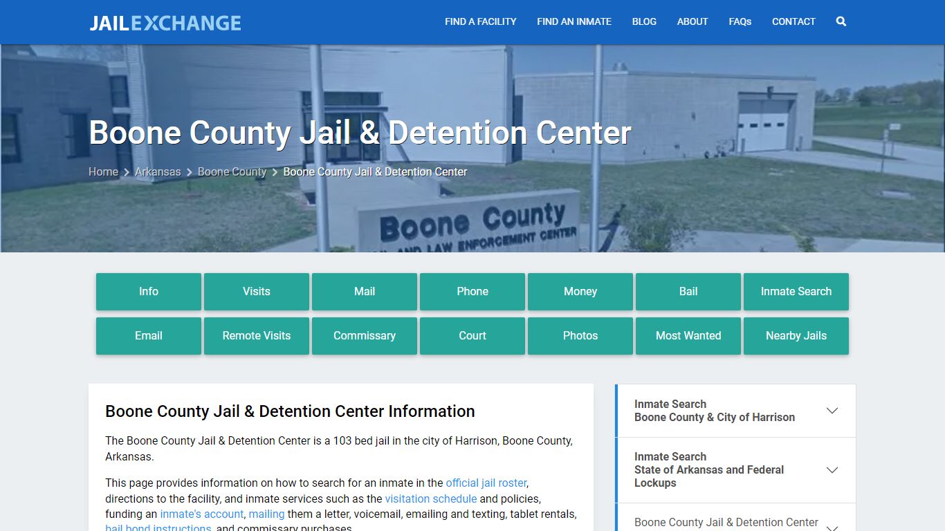 Boone County Jail & Detention Center - Jail Exchange